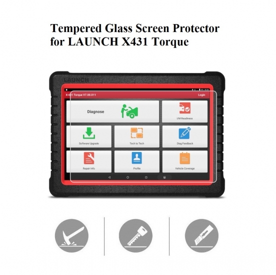 Tempered Glass Screen Protector for LAUNCH X431 Torque Scan Tool - Click Image to Close